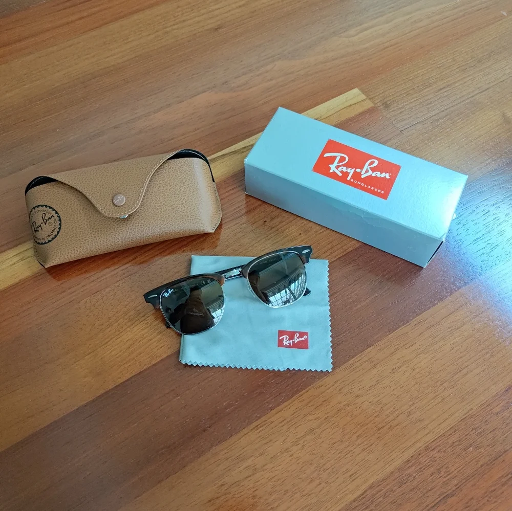 Ray Ban Clubmaster Men's Sunglasses - Picture 1 of 9